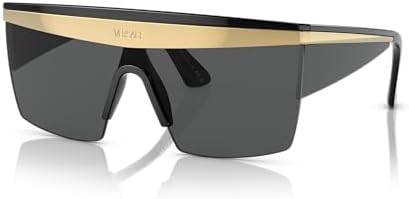 Versace Man Sunglasses Black Frame, Dark Grey Lenses, 0MM