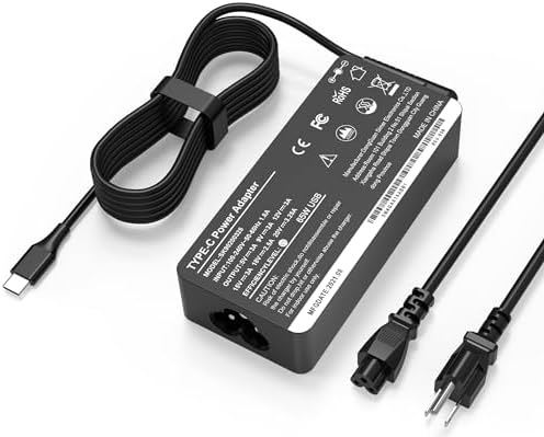 Universal USB Type C Laptop Charger 65W 45W Fit for Lenovo HP Dell Acer Asus Samsung Sony Fast Chromebook Charger Computer Charger Type C AC Adapter Power Cord Supply