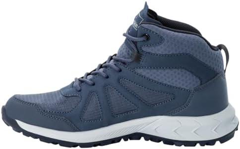 Jack Wolfskin Women's Woodland 2 Texapore Mid W Hiking Shoe, Graphite, 8.5