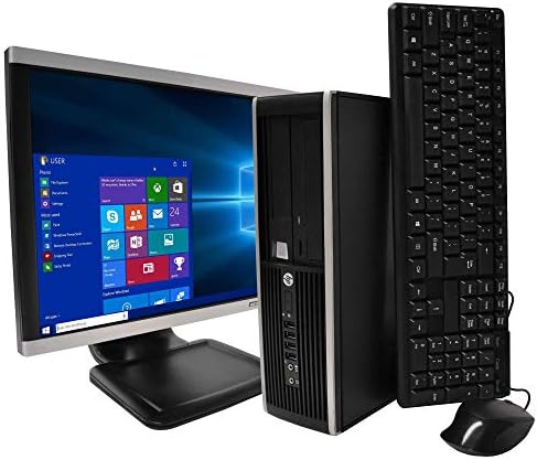 HP Elite Desktop PC Computer Intel Core i5 3.1-GHz, 8 gb Ram, 1 TB Hard Drive, DVDRW, 19 Inch LCD Monitor, Keyboard, Mouse, Wireless WiFi, Windows 10 (Renewed)