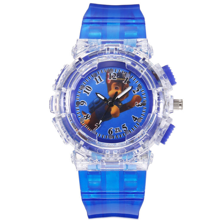 Puppy Patrol Cartoon Luminous Children's Watch Little Boy Girl Gift Cartoon Toy Electronic Watch
